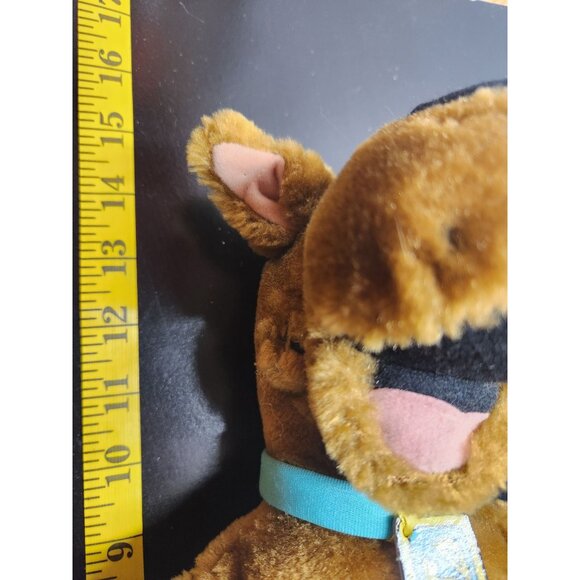 Scooby-Doo Plush 12" Vintage Brown Stuffed Cartoon Dog With Blue Collar & SD Tag - Picture 10 of 10